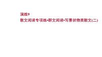 2021-2022学年人教版语文高中专题复习之散文阅读专项练•群文阅读•写景状物类散文(二)课件PPT