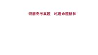 2021-2022学年人教版语文高中专题复习之研磨高考真题　吃透命题精神课件PPT