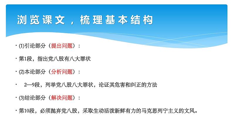 《反对党八股》课件统编版高中语文必修上册08