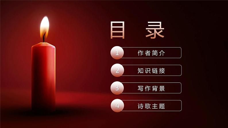 高中语文部编版必修《红烛》课件PPT02