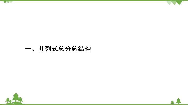 2021届高三语文一轮复习课件：第4板块+专题3+一、并列式总分总结构+【高考】第3页