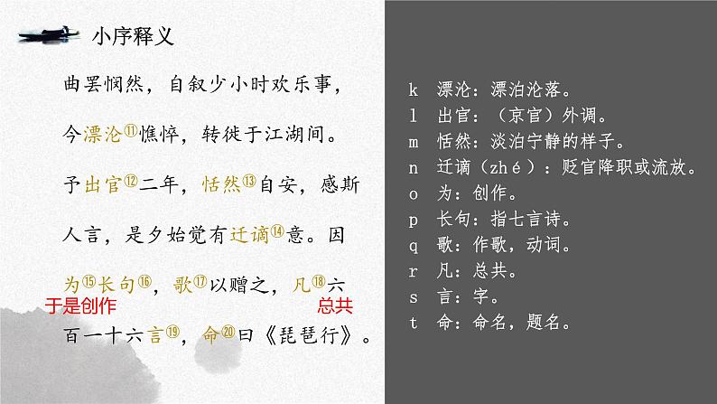 2020—2021学年统编版高中语文必修上册8.3《琵琶行 并序》课件35张第7页