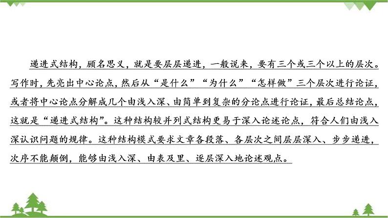 2022高考语文一轮复习课件：第4板块+写作+专题3+考点4+递进式总分总结构第3页