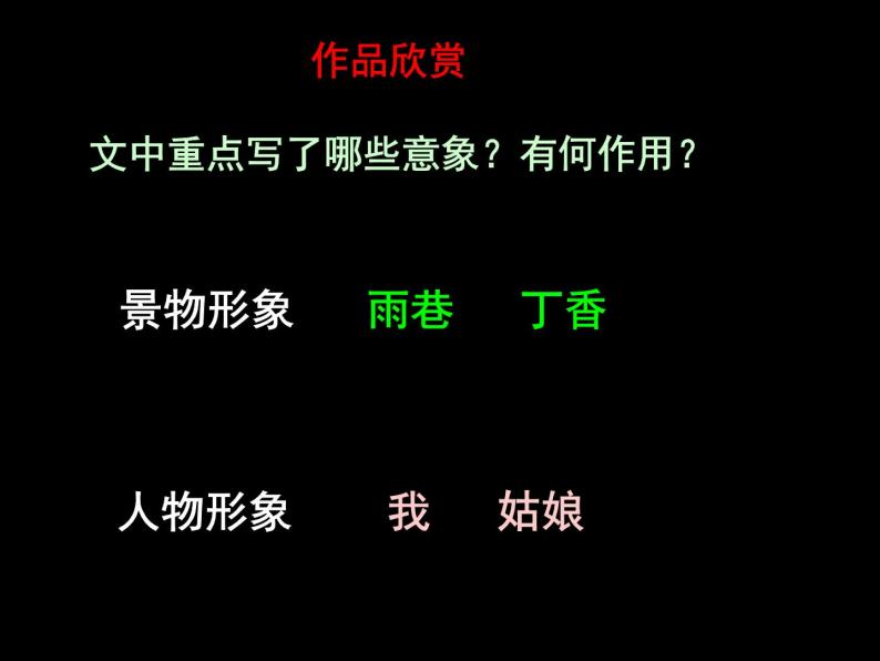 语文版高中必修一第二课《诗两首》之《雨巷》PPT课件05