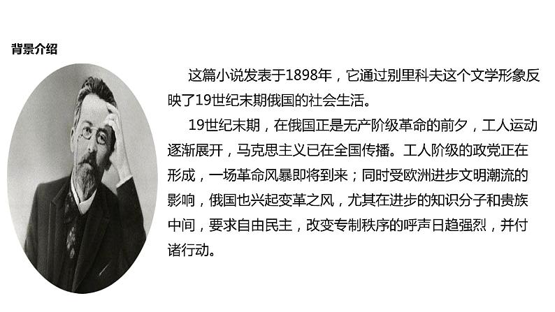 2021-2022学年人教版必修5《装在套子里的人》教学课件（18张）04