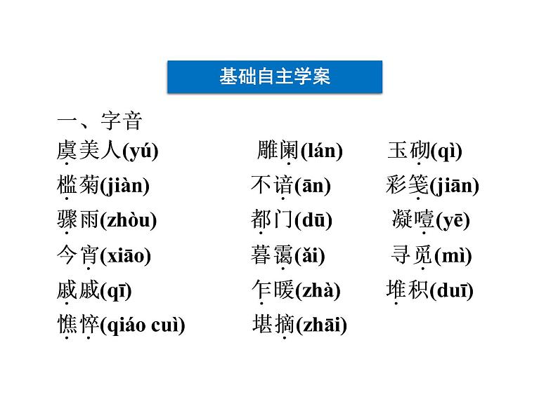 部编版高一上册语文课件《虞美人》PPT07