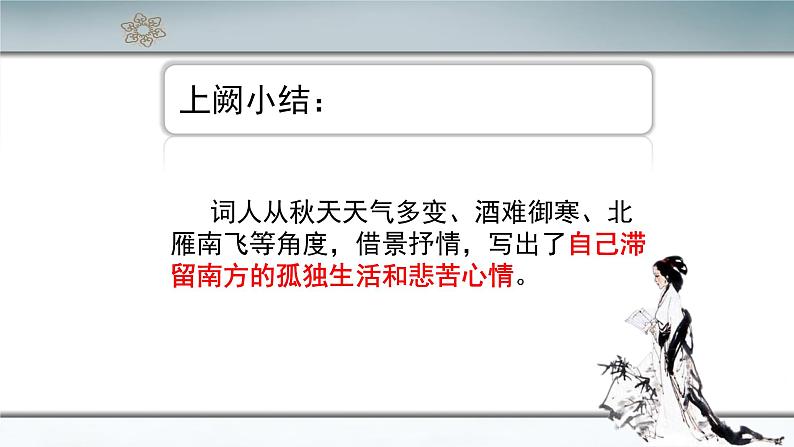 统编版高中语文必修上册-9.3 声声慢(2) 课件03