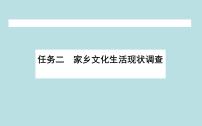 高中语文人教统编版必修 上册二 家乡文化生活现状调查教学演示课件ppt