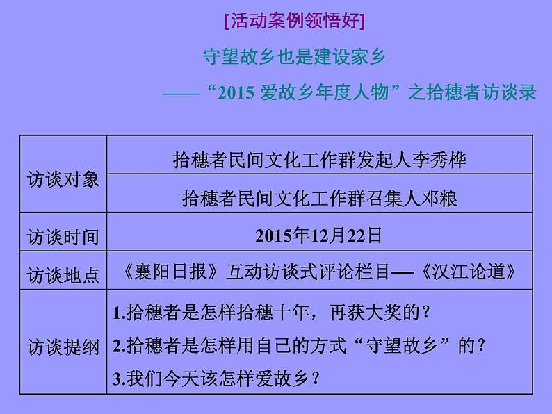 2020-2021学年高中语文部编版必修上册 家乡文化生活 课件（22张）（全国版）第6页