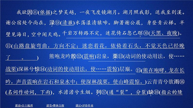 2020-2021学年高中语文部编版必修上册 梦游天姥吟留别  课件（27张）（全国版）第4页