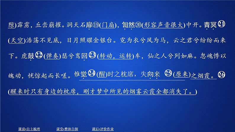 2020-2021学年高中语文部编版必修上册 梦游天姥吟留别  课件（27张）（全国版）第5页