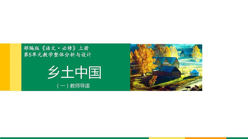 2020-2021学年高中语文部编版必修上册《乡土中国》 课件(45张)（全国版）第1页