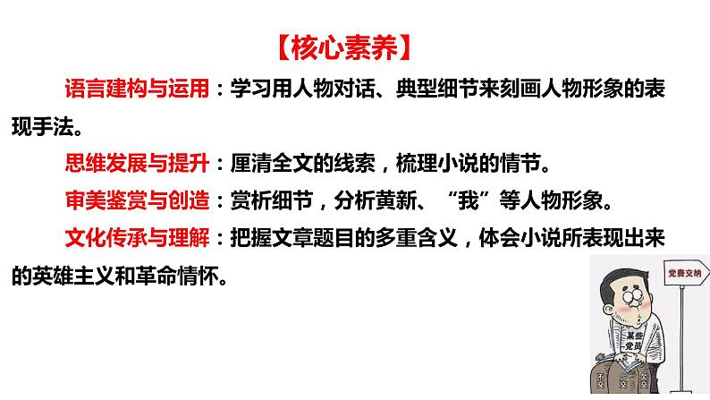 2021届部编版高中语文选择性必修中册  党费 课件 （共31张PPT）第4页