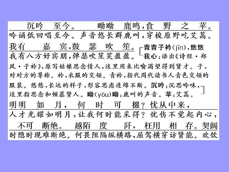 2020-2021学年高中语文部编版必修上册 短歌行　归园田居（其一） 课件（63张）（全国版）第3页