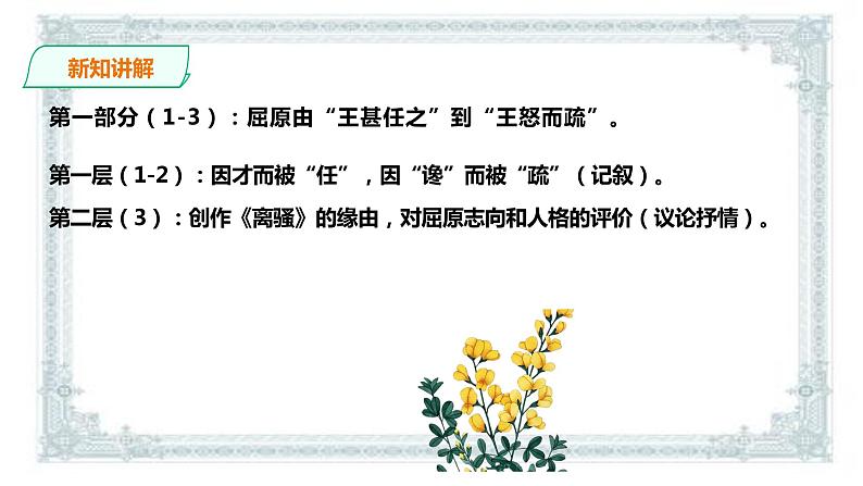 2021届部编版高中语文选择性必修中册 9屈原列传  课件 （共52张PPT）第7页