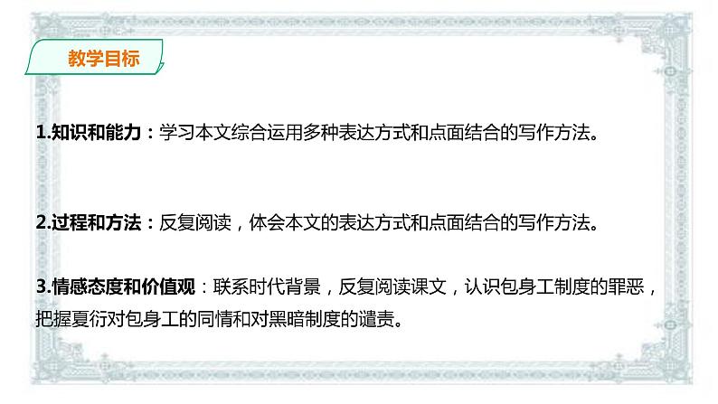 2021届部编版高中语文选择性必修中册7《包身工》 课件（共40张PPT)第3页