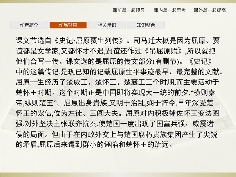 2021届部编版选择性必修中册：第3单元　9　屈原列传  课件（共73页）第8页