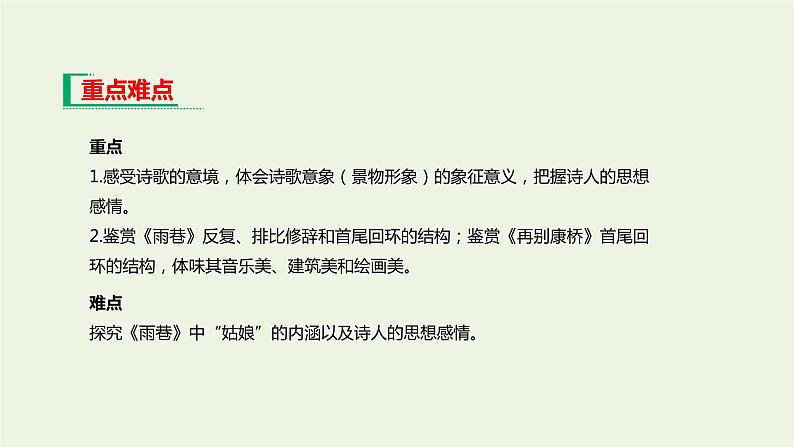 2020年高中语文必修1第一单元 2诗两首 课件（人教版）第2页