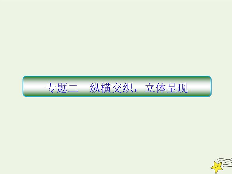 2020-2021学年 高中语文 二轮复习 板块七写作2纵横交织立体呈现课件第1页