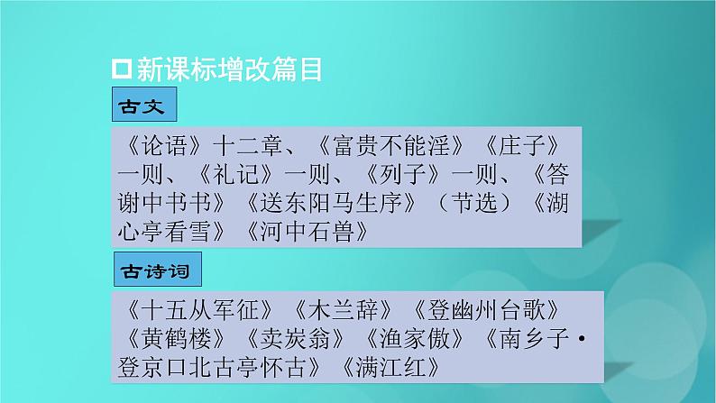 2020-2021学年 高中语文 二轮复习 第2部分古诗文阅读专题6默写常见的名句名篇课件 （山东版）第6页