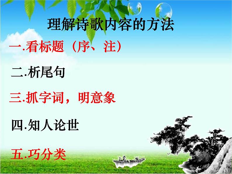 2020-2021学年 高中语文 二轮复习 评价诗歌的思想内容和作者的观点态度题 课件（62张）03