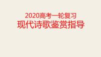 2020-2021学年 高中语文 二轮复习 现代诗歌鉴赏复习指导课件（48张）