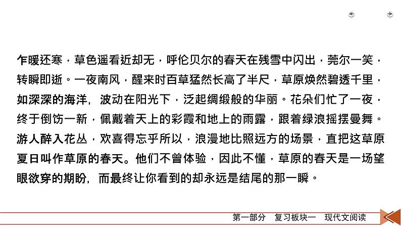 2020-2021学年 高中语文 二轮复习 专题4  散文阅读 分析散文形象  课件（共52页）07