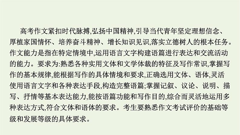 2020-2021学年 高中语文 二轮复习 专题九考场写作增分技法 精品课件第2页