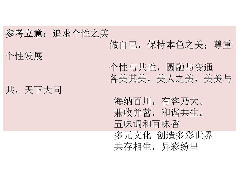 2020-2021学年 高中语文 二轮复习写作指导：作文审题打靶式训练 课件35张08