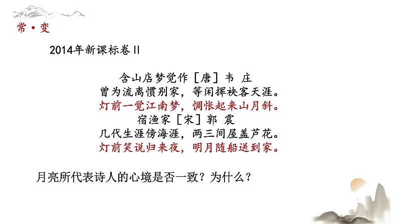 2020-2021学年 高中语文 二轮复习诗歌赏析——《诗歌景语探寻》课件课件21张第3页