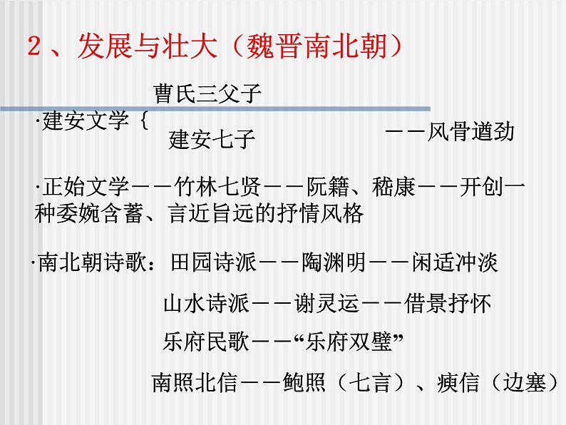 2020-2021学年 高中语文 二轮复习诗歌发展史整理最全的诗歌发展史课件（26张）第8页