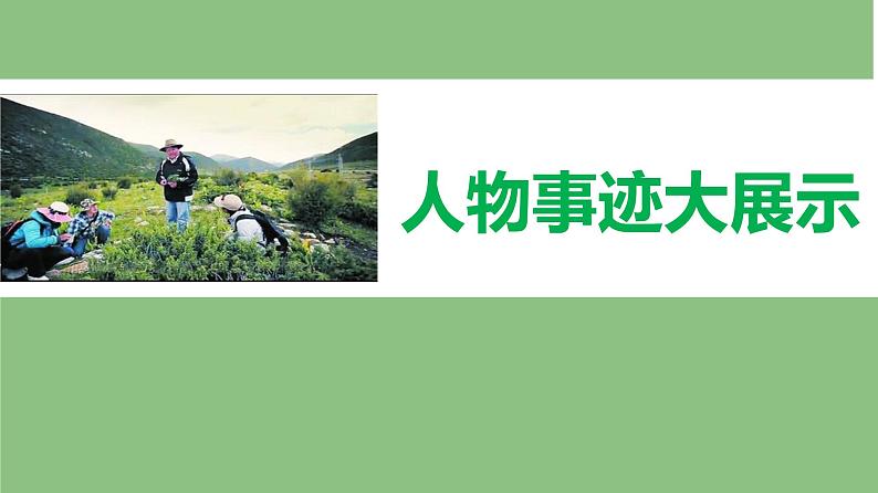 2020-2021学年高中语文部编版必修上册第二单元《喜看稻菽千重浪》《心有一团火，温暖众人心》《探界者钟扬》群文教学 课件（24张）（全国版）第3页