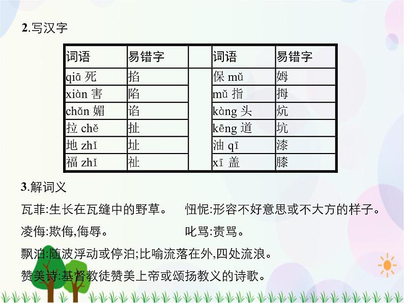 2021-2022学年高中语文人教版必修1课件：第一单元第3课大堰河——我的保姆+（系列一）第7页