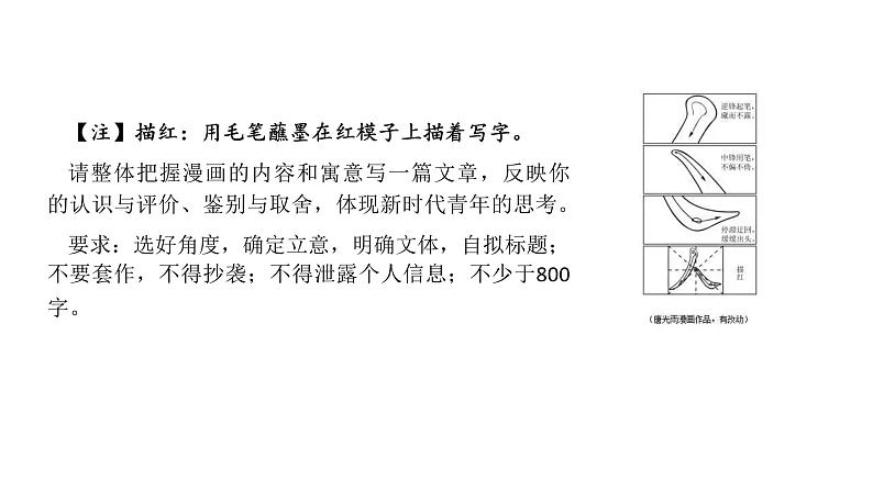 2021年高考语文新高考II卷高分作文课件PPT第2页