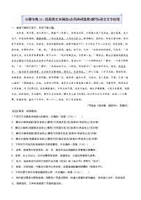 （新高考）2021届高中语文一轮复习小题专练11 信息类文本阅读 古代诗词鉴赏 默写 语言文字应用 教师用卷