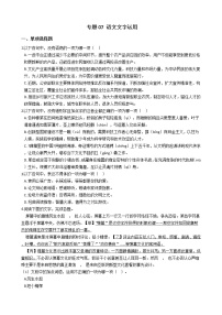 【备考2022】2020-2021高考真题汇编：专题07 语文文字运用及答案