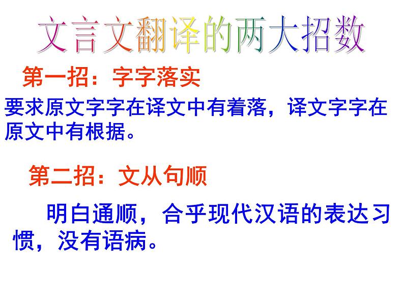 2020-2021学年高中语文 二轮复习 《两招七式巧解文言文翻译题》课件 （26张PPT）04