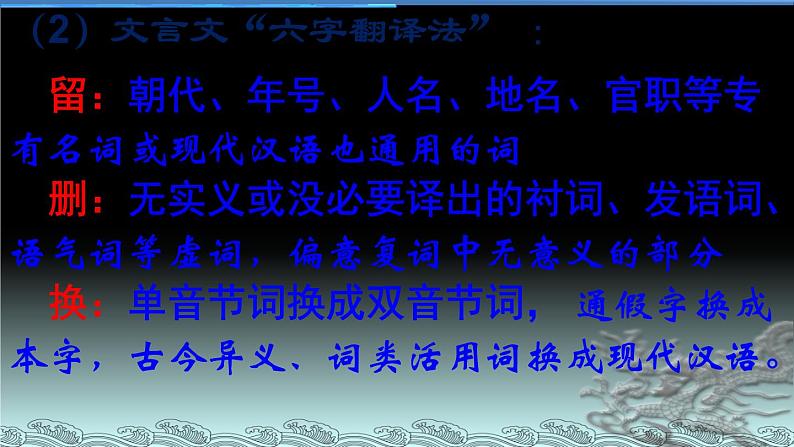 2020-2021学年高中语文 二轮复习 《文言文翻译》课件 （26张PPT）06