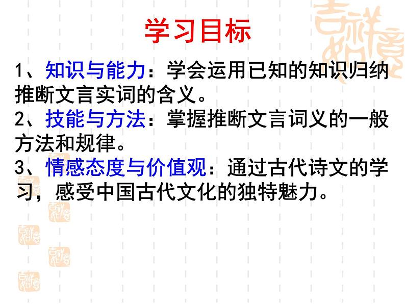 2020-2021学年高中语文 二轮复习 《文言实词词义推断的基本方法》课件 （29张PPT）第2页