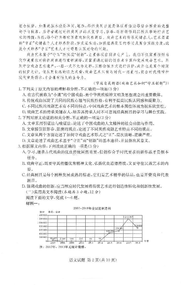 预约+语文试题--河南省名校2021-22学年高三上学期9月大联考(PDF版）第2页