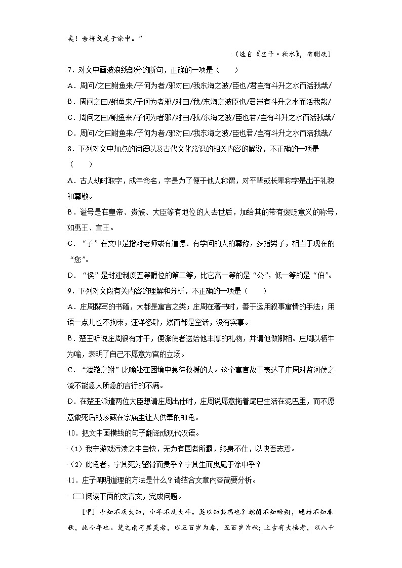 第10课 五石之瓠 课件+作业（含解析）-高二语文同步备课系列（统编版选择性必修上册）03