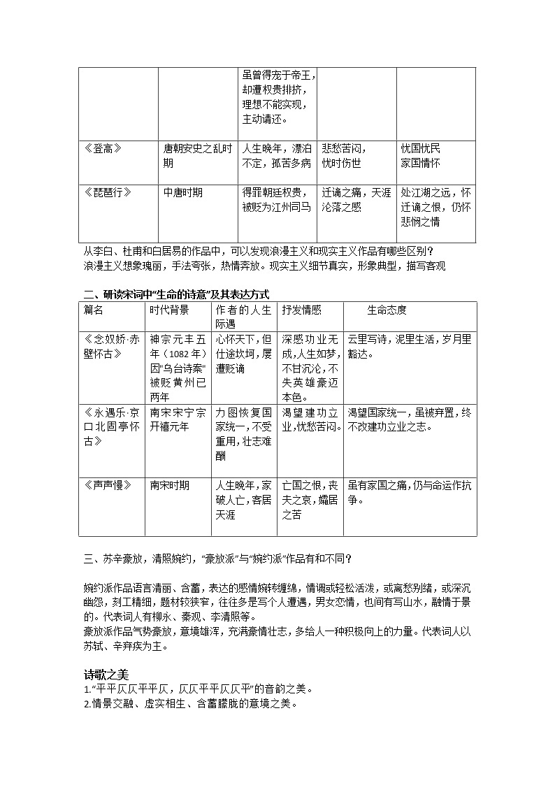 部编版高中语文必修上册第三单元“生命的诗意” 写作指导课件PPT+学案02