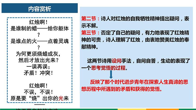 2-2021年统编版高中语文必修上册《红烛》（17张PPT）课件PPT第8页