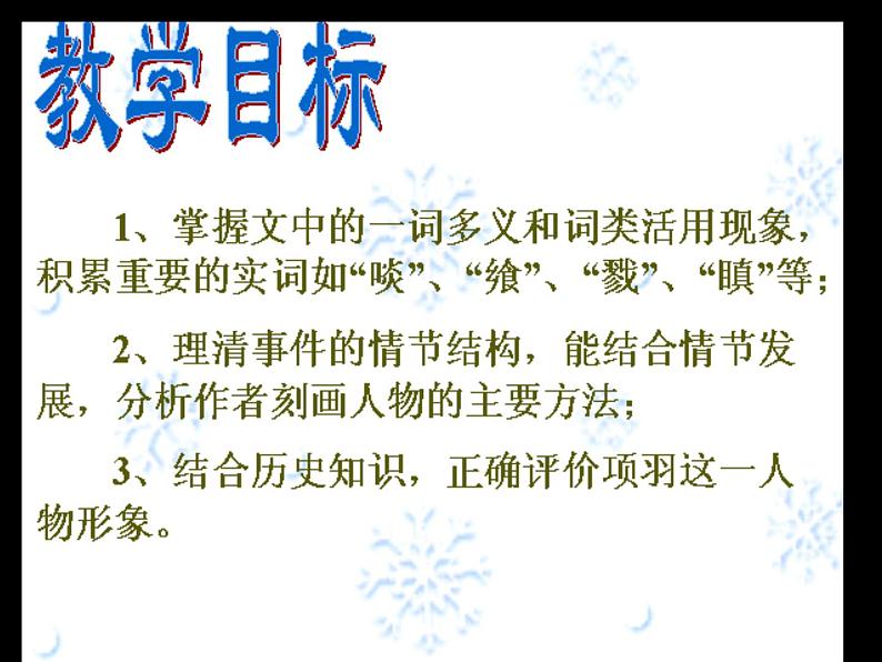 高中语文人教版必修1 第二单元 6 鸿门宴 课件（共30页）第4页