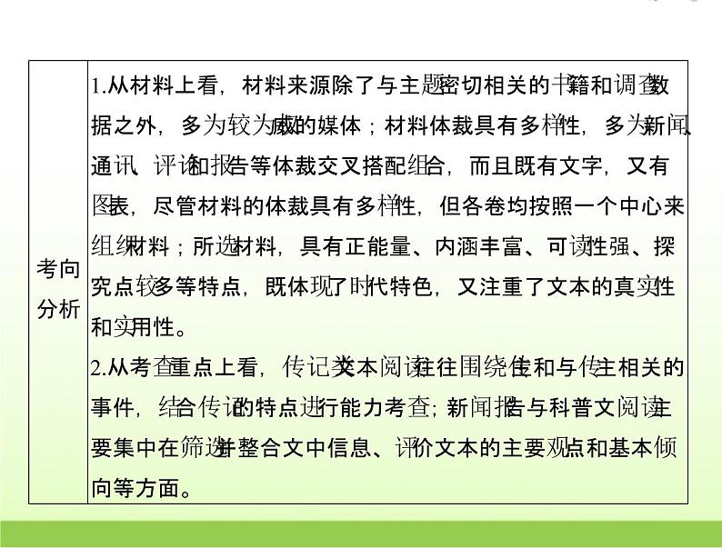 高考语文一轮复习第一部分现代文阅读Ⅰ专题二第一节新闻报告阅读课件03