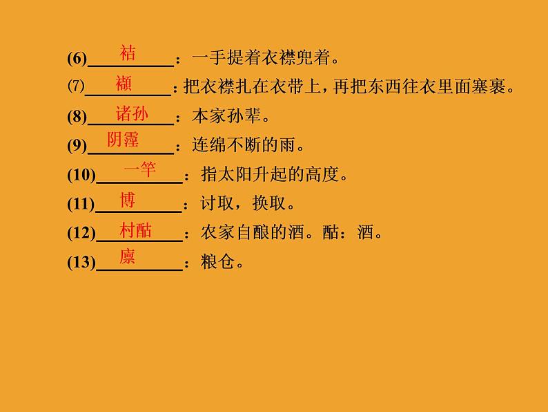 2020-2021学年高中语文部编版必修上册 第二单元6芣苢　文氏外孙入村收麦 课件（46张PPT）06