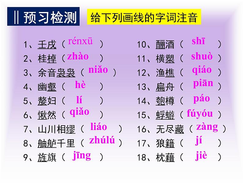 人教版高中语文必修二 《赤壁赋》 课件  共25张第4页