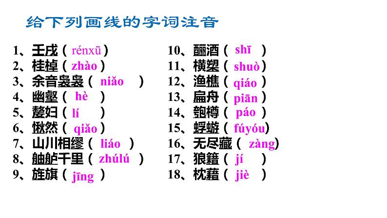 高中语文统编版 2019 必修上册 16《赤壁赋》课件18张08