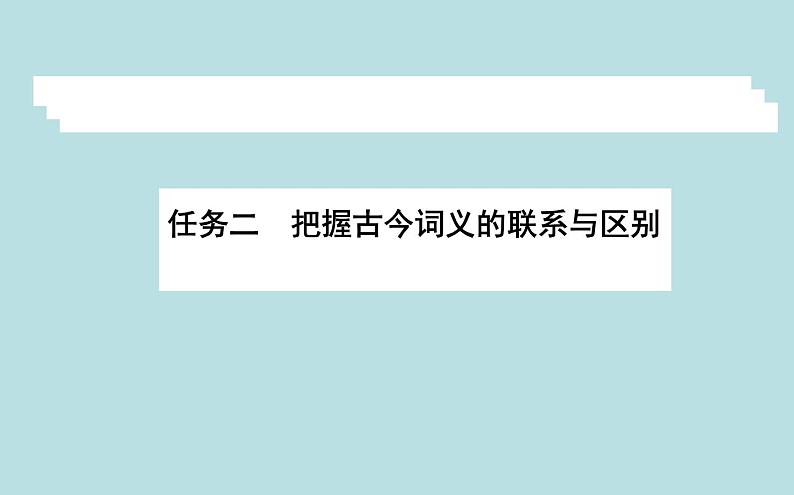 2020-2021学年部编版必修上册    把握古今词义的联系与区别 课件（54张）01