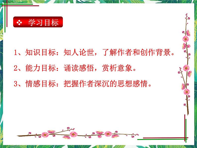 苏教版高一语文必修一1.2《相信未来》课件+教案+学案+练习04